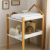 Housse de Matelas à Langer en Coton Bio Blanc