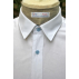 Chemise Eco-Chic Cintrée Homme - Blanc/Ciel