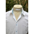 Chemise Eco-Chic Cintrée Homme - Blanc/Ciel