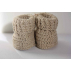 Chaussons pour nouveau-né - 100% coton biologique sans teinture