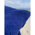 Fouta de plage coton 320g 100/180cm vagues japonaise bleu atlantique