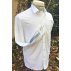 Chemise Eco-Chic Cintrée Homme - Blanc/Ciel