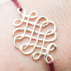 Bracelet Infini plaqué or Lien