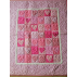 Boutis couvre-lit coeurs rose clair Mekong Quilts équitable et fait main