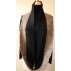 Écharpe Col snood 100% laine d'alpaga artisanale noire et brune