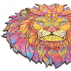 Puzzle adulte en Bois, Puzzles animal, pièces en forme d'animaux, casse-tête en bois - idée cadeau - sticker mural offert - LION