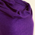 Etole, écharpe violet foncé uni en cachemire naturel et éthique du Népal.