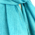 Etole, écharpe turquoise uni en cachemire naturel et éthique du Népal.