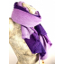 Étole, écharpe aux dégradés de violet en cacahemire qualité premium