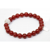 Bracelet perles jaspe rouge et strass 