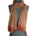 Echarpe Foulard Soie Pigments naturels ORANGE OCRE / Collection Inoubliable Caresse 