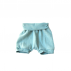 Short enfant en double gaze bleu menthe