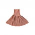 Jupe double gaze enfant vieux rose