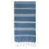 Fouta plage, hammam, coton bio, Blanc & Océan, serviette plage & bain 100x200 cm