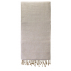 Serviette hammam, fouta bio Sable & Blanc 100x200 cm