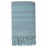 Fouta hammam coton bio, Almond, serviette plage & bain 90x160 cm