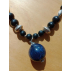 Collier long Lapis-Lazuli / Shungite