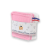 Lingettes lavables en Coton Bio Blanc et Rose