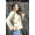 Cache coeur en laine feutrée beige pour femme **Loo** Taille 42
