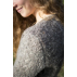 Cache coeur en laine feutrée gris pour femme **Loo** Taille 44