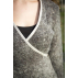 Cache coeur en laine feutrée gris pour femme **Loo** Taille 44