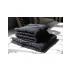 Lot de 2 Serviettes invité Jacquard BIO 30x50cm 520gr/m² MALAWI Couleur - Carbone