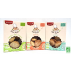 Lot de 3 étuis sablés multi saveurs bio MES PAPILLES 
