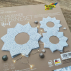 Kit d'étoiles en papier de Noël à construir DIY