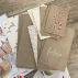 Kit pour faire son propre calendrier de l'avent en kraft or et blanc