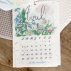 Calendrier ensemencé à planter 2023 fleurs (A5)