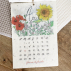 Calendrier ensemencé à planter 2023 fleurs (A5)