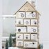 Pack DIY complet calendrier de l'Avent maison en bois avec peinture et décorations