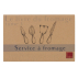 Coffret service fromage 4 couverts de service bois et inox