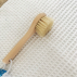 Brosse à champignons en bois naturel