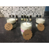 Petite bougie BIO simple, avec des huiles essentielles GERANIUM ROSAT ( Jasmin ).