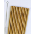 Kit de 12 pailles réutilisables en bambou de 20 cm 