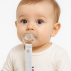 Attache Tétine en Coton Bio Teddy Blanc