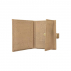 Portefeuille compact en liège Zoé caramel