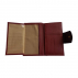 Grand portefeuille en cuir de pomme - Apple-skin noir et bordeaux