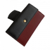 Grand portefeuille en cuir de pomme - Apple-skin noir et bordeaux
