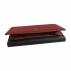 Grand portefeuille en cuir de pomme - Apple-skin noir et bordeaux