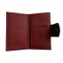 Grand portefeuille en cuir de pomme - Apple-skin noir et bordeaux