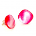 Puces nacre rose et argent 925