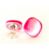 Puces nacre rose et argent 925