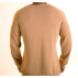 Pull, dernière pièce, col rond sans coutures, coton biologique brun, sans teinture
