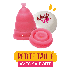Coupe/Cup menstruelle pliable rose - Petite taille - Flux légers - La Week'Up