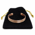Bracelet de santé en cuivre et laiton avec 2 aimants – 16,5 cm