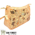 Sac bandoulière artisanal en liège "Color Moucheté"- Sac en liege Vegan