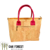 Sac en liege Artisanal "Arbre de vie ROUGE" - Sac liege Vegan