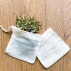 Sachet de thé réutilisable en coton bio
